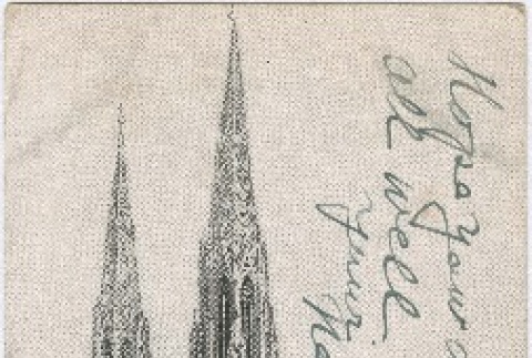 Postcard of St. Patrick's Cathedral in New York (ddr-densho-273-15)