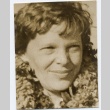 Amelia Earhart wearing leis (ddr-njpa-1-1120)