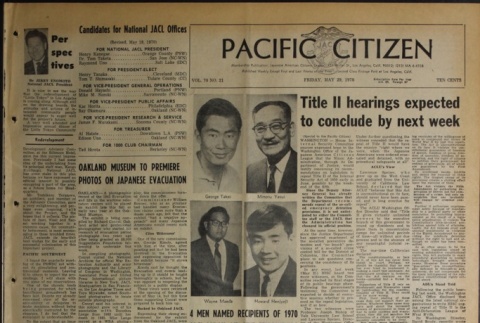 Pacific Citizen, Vol. 70, No. 21 (May 29, 1970) (ddr-pc-42-21)