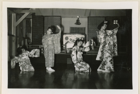 Four girls performing odori (ddr-densho-37-944)