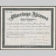 Marriage License for Chester Y. Sakura and Agnes S. Kondo (ddr-densho-523-28)