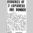 Ranches of 2 Japanese are Bombed (October 30, 1934) (ddr-densho-56-446)