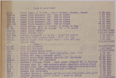 Price List (ddr-densho-424-409)