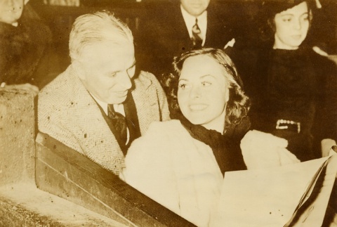Charlie Chaplin and Paulette Goddard (ddr-njpa-1-507)