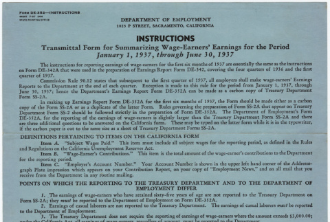 Transmittal Form for Summarizing Wage-earners' Earnings (ddr-densho-423-264)