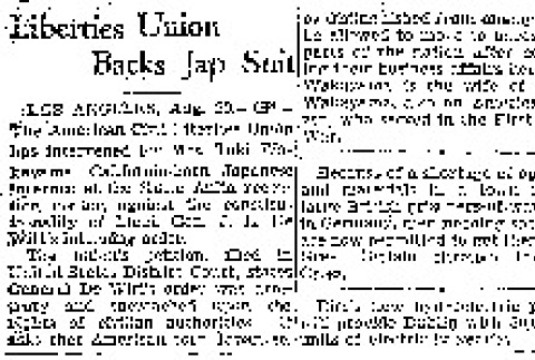 Liberties Union Backs Jap Suit (August 20, 1942) (ddr-densho-56-838)