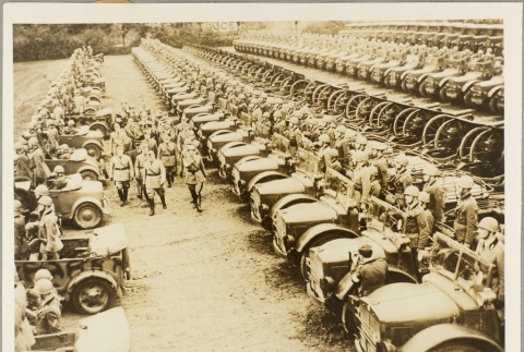 Italian military commanders inspecting troops and cars (ddr-njpa-13-806)