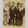 Men and boys wearing leis (ddr-njpa-4-2588)