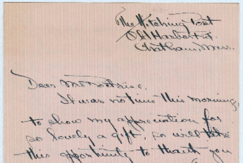 Letter from Jean M. Gordon to Agnes Rockrise (ddr-densho-335-351)
