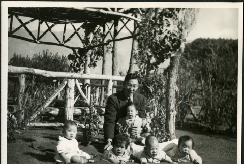 Manzanar, orphanage children, garden (ddr-densho-343-44)