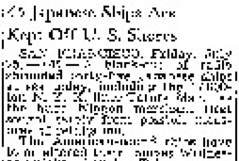 45 Japanese Ships Are Kept Off U.S. Shores (July 25, 1941) (ddr-densho-56-505)