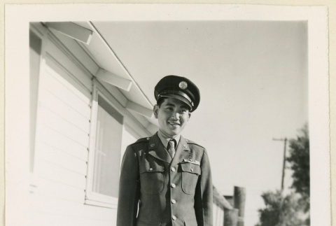 Motoo Shimagu in uniform (ddr-densho-37-1506)