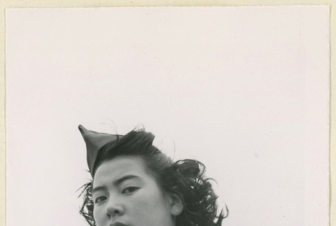 Hatsuko Uwamoto in her Girl Scout uniform (ddr-densho-37-1146)