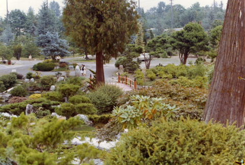 View of the Heart Bridge in the Kubota Garden (ddr-densho-354-476)