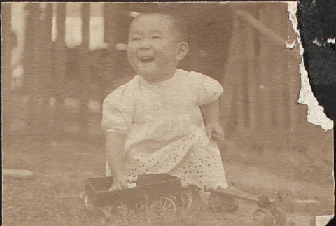 Nisei baby smiling (ddr-densho-259-103)