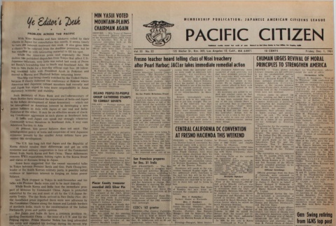 Pacific Citizen, Vol. 53, No. 22 (December 1, 1961) (ddr-pc-33-48)