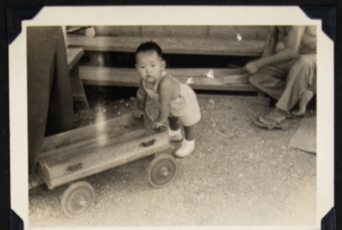 Kunikazu with a wagon (ddr-densho-542-649)