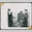 Men with bugles with insignia of Battalion 28 (ddr-densho-434-76)