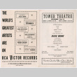 Program from production of The World of Suzie Wong at the Tower Theatre in Atlanta, Georgia (ddr-densho-367-245)
