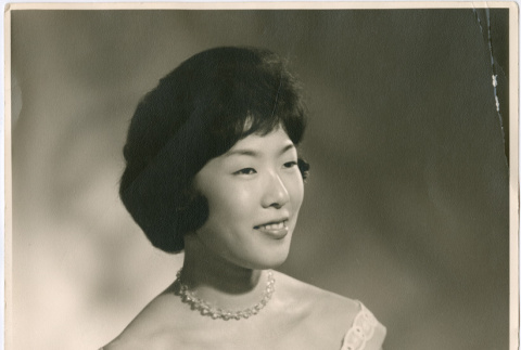 Studio portrait of woman (ddr-densho-430-340)