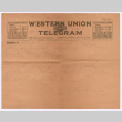 Telegram from Thomas Rockrise to George Rockrise (ddr-densho-335-216)