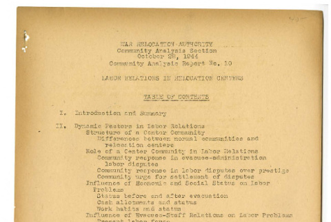 Community Analysis Report, no. 10, October 28, 1944 (ddr-csujad-19-30)