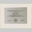 Tetsuo Sugiyama's graduate degree (ddr-densho-37-1148)