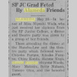 Clipping about Miyoshi Wada's graduation from San Francisco Junior College (ddr-ajah-6-970)