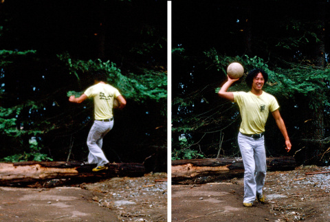 Roger Morimoto playing volleyball (ddr-densho-336-933)