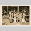 Group standing in front of Japanese Pavilion at Golden Gate International Exposition (ddr-densho-426-1967)
