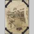 Shojo Tokoro with a bicycle (ddr-densho-432-140)