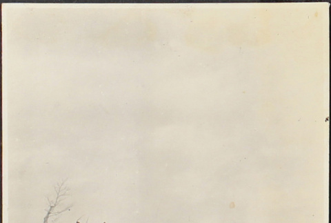 Two men and a horse-drawn sleigh in the snow (ddr-densho-278-237)