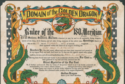 Domain of the Golden Dragon certificate for Joe Iwataki (ddr-ajah-2-749)