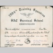 Strategic Air Commaned Survival School Certificate (ddr-densho-321-390)