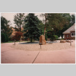 Rock landscaping in driveway (ddr-densho-377-1868)