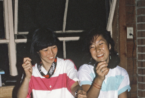 Sharon Yamasaki and Julie So participating in Skits Night (ddr-densho-336-1867)
