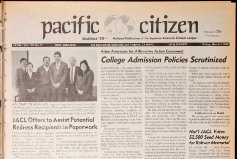 Pacific Citizen, Vol. 110, No. 8 (March 2, 1990) (ddr-pc-62-8)