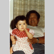Tom Kubota with granddaughter Angie (ddr-densho-354-1999)