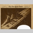 The USS Saratoga and crew on the front page of the New York Times (ddr-njpa-13-143)