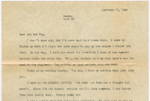 Letter from Tadashi Ishida to Mr. & Mrs. Y Ishida (ddr-densho-535-329)