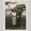 Mitsuye Takemiya and Charles Roeslin Jr. at Imperial Palace (ddr-densho-550-34)