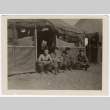 Four soldiers at a camp (ddr-densho-451-14)