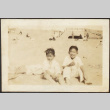 Two boys on beach (ddr-densho-423-524)