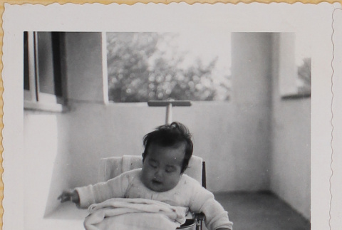Susan Shiomi in stroller (ddr-densho-522-147)