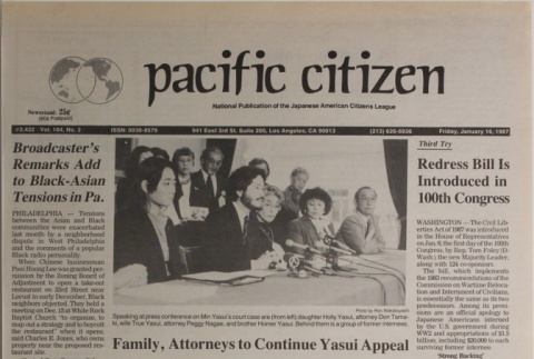 Pacific Citizen, Vol. 104, No. 2 (January 16, 1987) (ddr-pc-59-2)