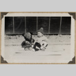 Kunikazu Kikawa with his teddy bears (ddr-densho-542-465)
