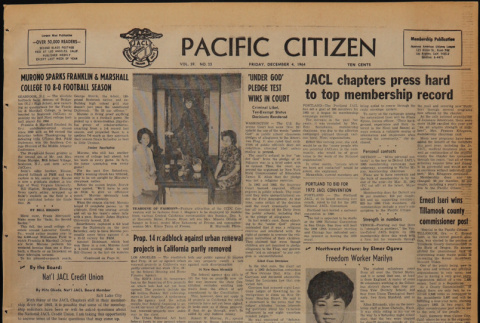 Pacific Citizen, Vol. 59, Vol. 24 (December 4, 1964) (ddr-pc-36-49)