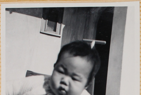 Susan Shiomi in stroller (ddr-densho-522-139)