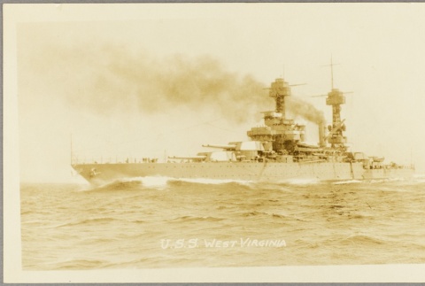 Photo of the USS West Viriginia (ddr-njpa-13-167)