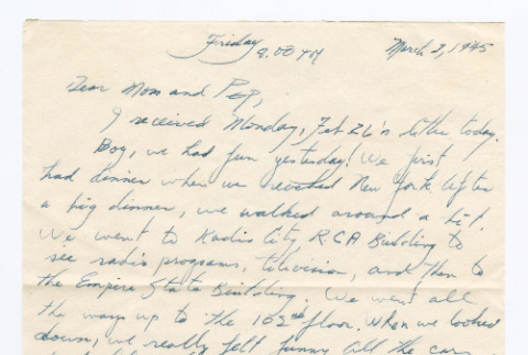 Letter from Tadashi Ishida to Mr. & Mrs. Y Ishida (ddr-densho-535-152)